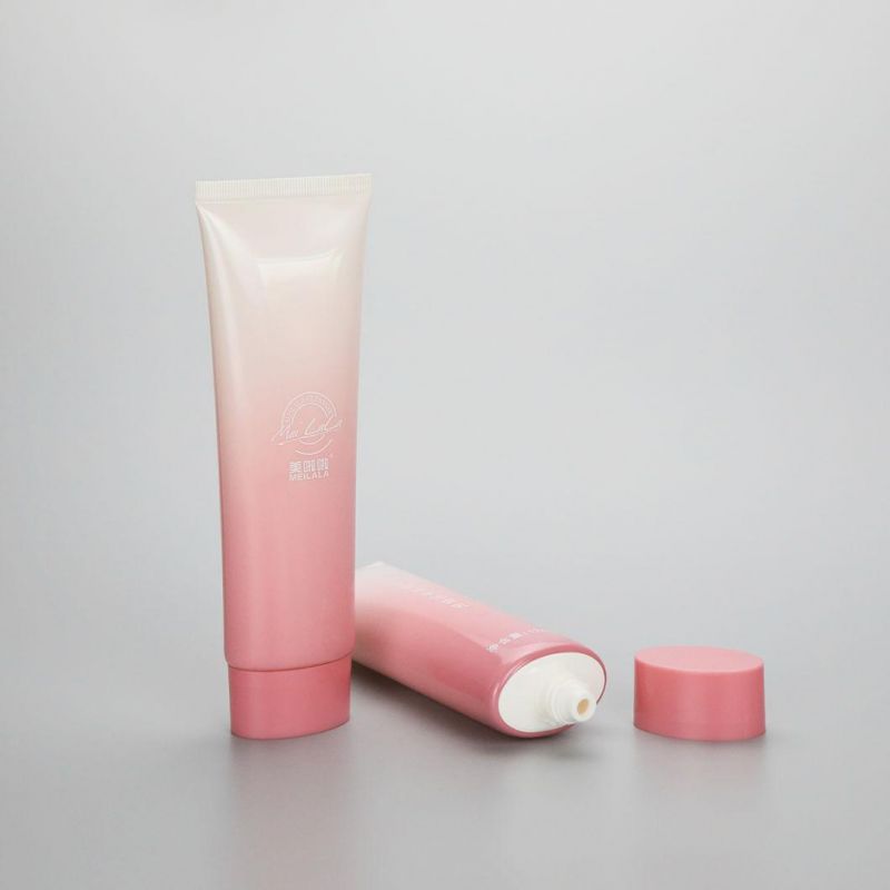 Cosmetic Packaging 30ml Flat Colorful Shiny Silver 30g Flat Abl Tube 1oz Bb Cream Tube