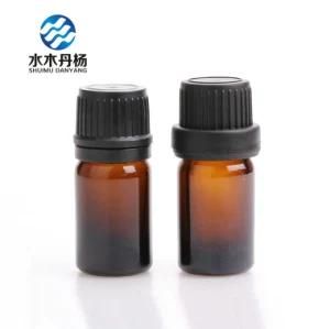 10ml Amber Essential Oil Glass Bottle with Black Tamper Screw Cap