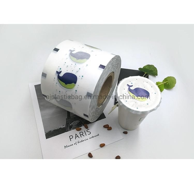 Customized Design Printed Plastic Bubble Tea Cup Sealing Film
