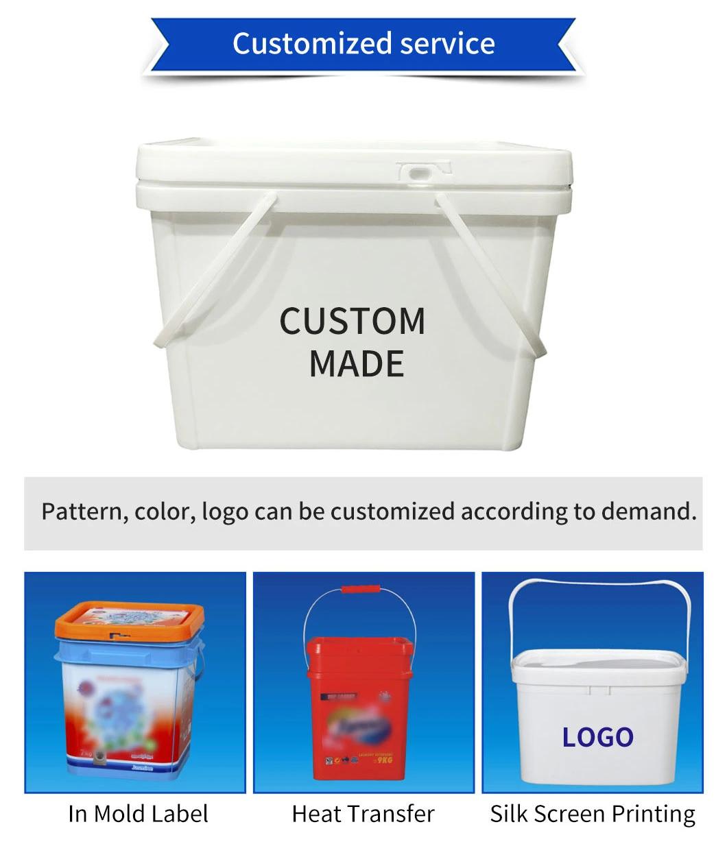 19L 5 Gallon Plastic Food Grade Packing Square Pail