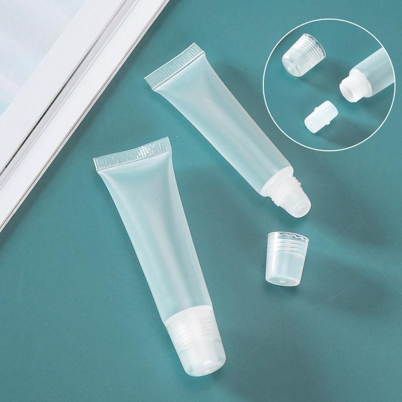 Transparent Hot Stamping Lip Gloss Squeeze Cosmetics Tube