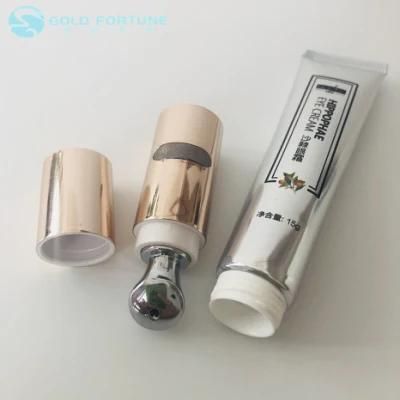 Cosmetic PE Plastic Soft Tube with Massage Applicator for Eye Cream Container