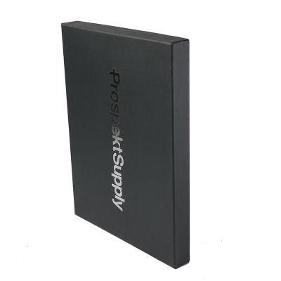 Black Custom Logo Magnetic Premium Luxury Recyclable Cardboard Paper Packaging Clothing