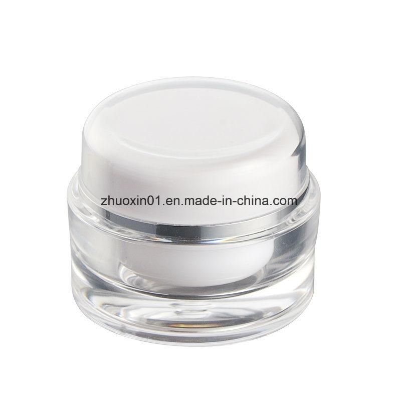 PP Cap Soft Push Smooth Dispense Various Sizes Cream Jar for Cosmetics