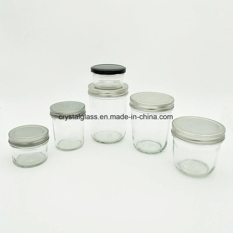 High Quality 16oz 480ml Round Glass Mason Jar with Screw Top Lid for Jam Food Candy