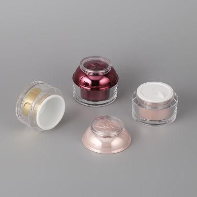 15/30/50g Acrylic Jar Cream Jar New Product China Supplier Cosmetic Packaging Acrylic Cream Jar
