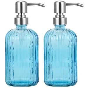 12oz Color Hand Soap Dispenser Bottle Lotion Glass Bottle with Pump