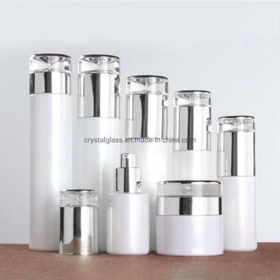 Pearl White 30g 50g Pearl White Glass Bottle for Cosmetic