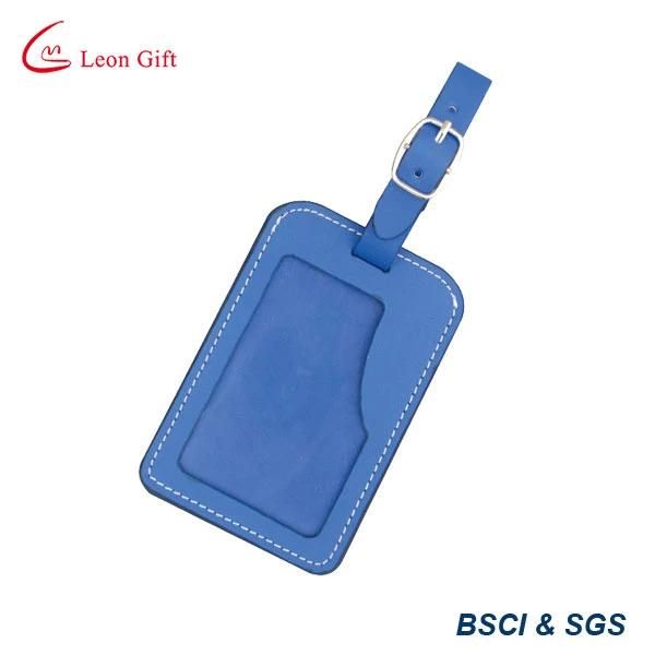 Simple PU Leather Label Luggage Tag for Airport