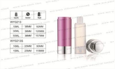 Colorful Plastic Cosmetic Airless Spray Bottle 15ml Empty Lotion Bottle