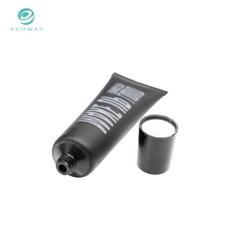 Cosmetic Black Plastic Squeeze Tubes Packaging for Makeup