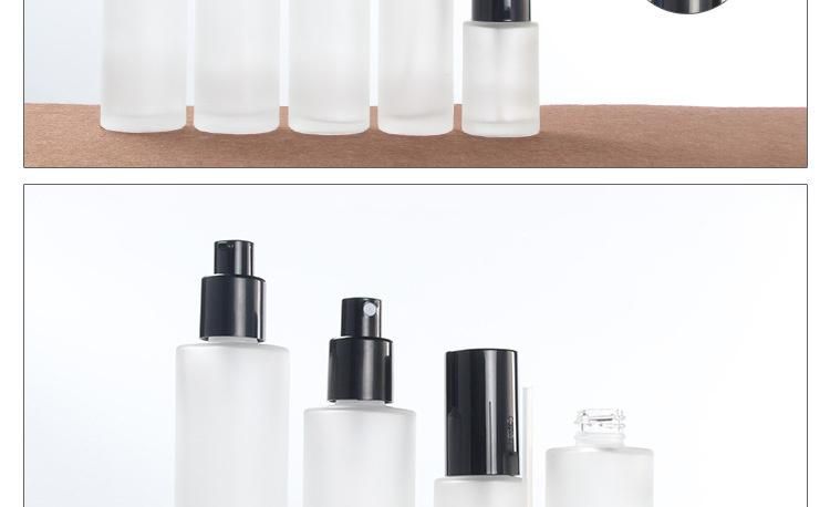 Lotion Bottle and Spray Bottle with Black Caps