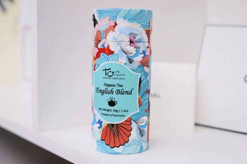 Supplier Food Grade Custom Tea Packing Box Cylinder Cardboard Printing Paper Tube Packaging