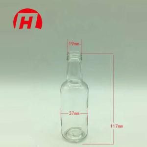 Cheap Transparent Round Shape Glass Wine Bottle