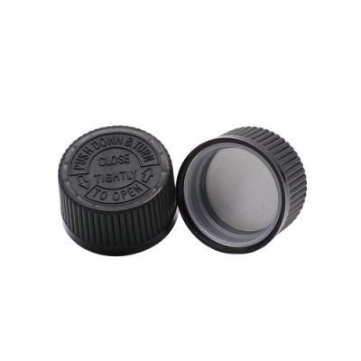 Durable in Use Plastic Black Child Resistant Caps