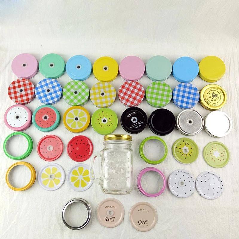 Colorful Mason Jar and Glass Bottle Lids/ Screw Cap