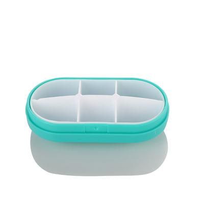 Blue Color Pill Box Plastic Pill Box Storage Box