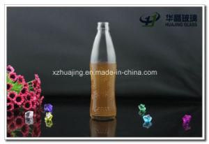 Popular 300ml 10oz Snow Embossed Glass Soda Bottles