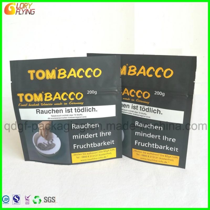 High-Quality Tobacco Packaging Bag with Zipper