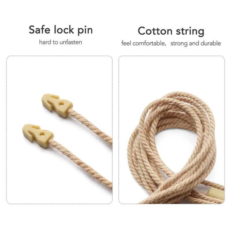 Wholesale Custom Clothing Hang Tag String Lock Seal Tag (YB035-2)