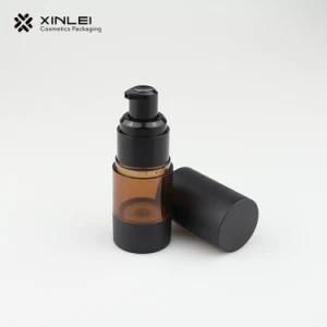 New Arrival 15ml Round Amber Color Airless Bottle for Skincare