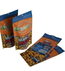 Nuts Packaging Bag with Resealable Zipper and Patrial Matt Varnish