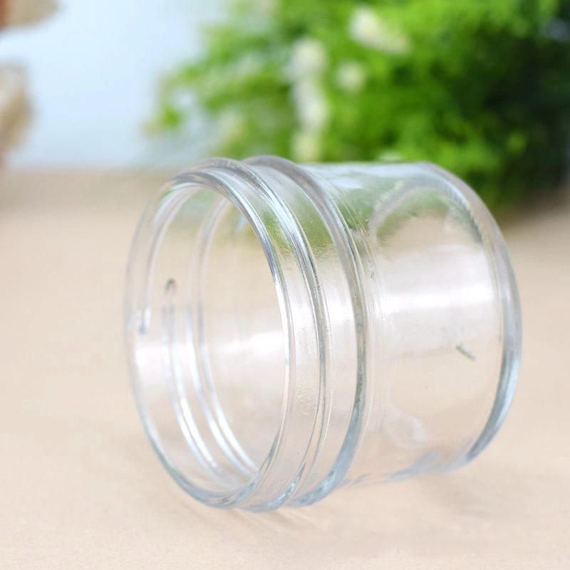 100ml High-End Clear Glass Jam Jar with Metal Lid / Cheess Jar /Mason Jar