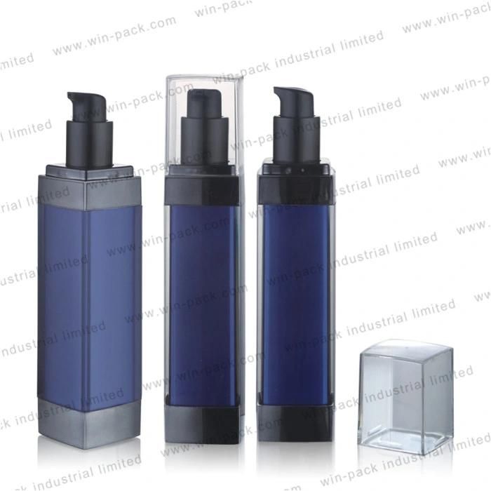 Hot Product Painting Blue 30ml 50ml Pump Airless Bottle for Face Care Packing