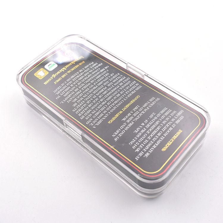 Custom 510 Vape Cartridge Transparent Box Packaging