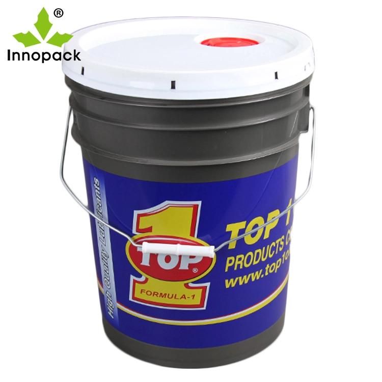 Custom Size Logo 5gallon Plastic Pails 20L Paint Bucket with Lids