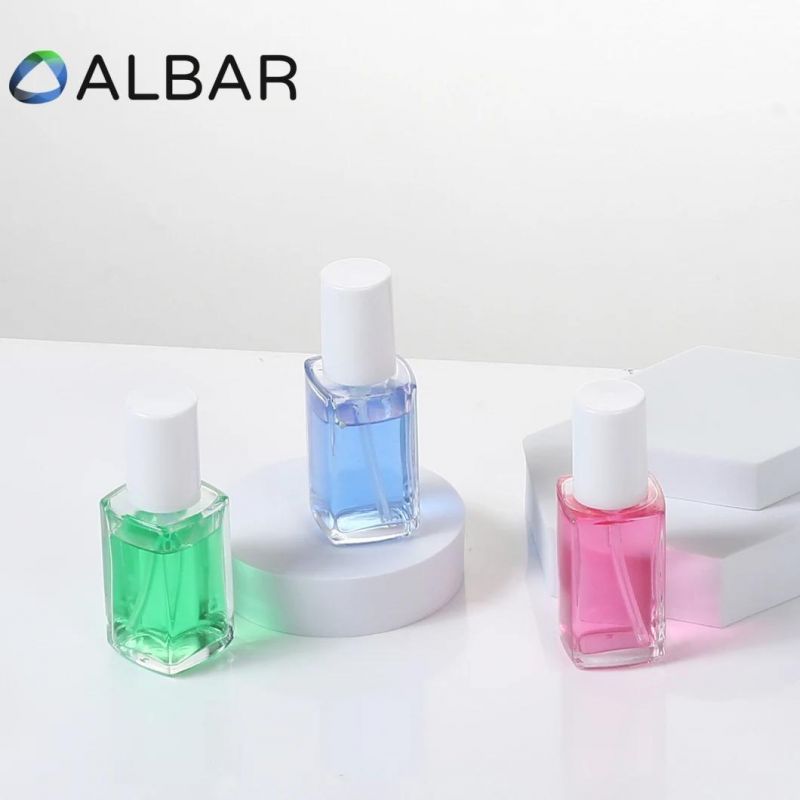 Customize Frosted Square Press Pump Glass Bottles for Cosmetics and Makeups