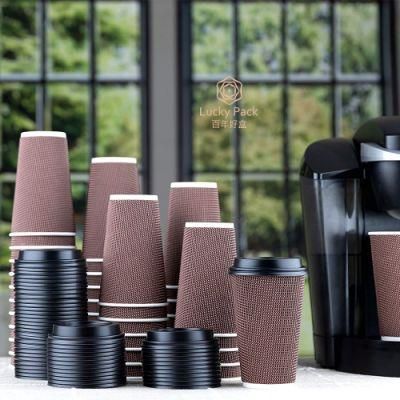 Disposabletakeout Milktea Hot Drink Single Wall Double Wall Paper Cup Coffee Cups