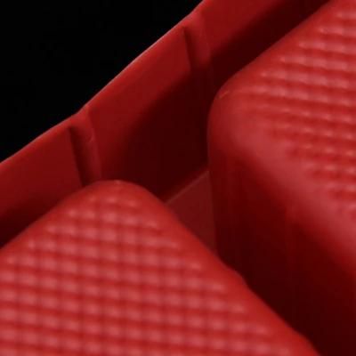 China Red Plastic PS Materials Flocking Blister Packing Tray