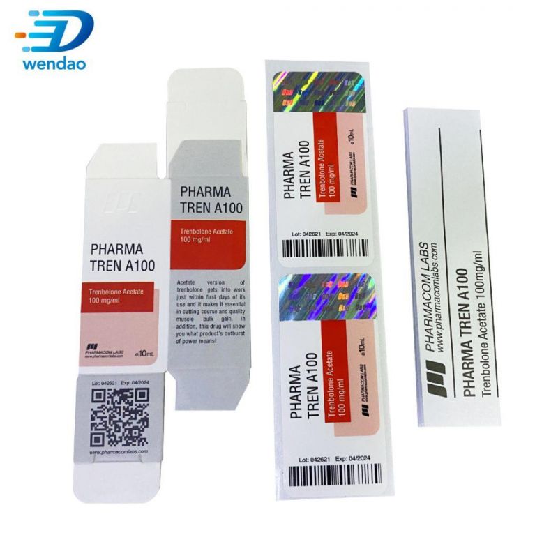 Famous Brand Laser Vial Packing Box Custom Printing Steroids 10ml Vail Box Wholesale