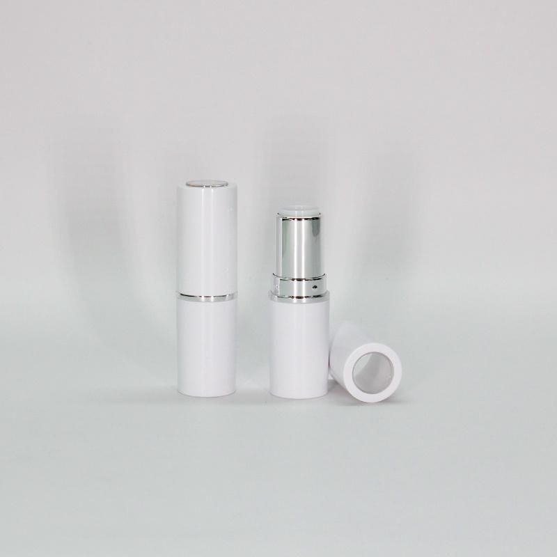 Lipstick Tubes Shinny White Lipstick Container Round Shape Lipstick Packaging