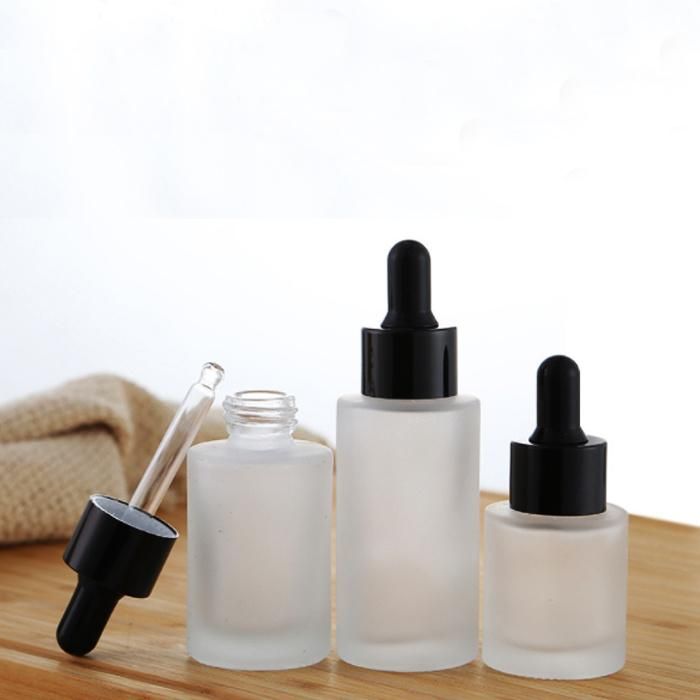 30ml Frosted Transparent Essential Oil Glass Bottle Dropper