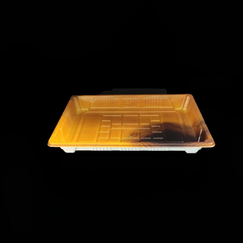 Manufacturer Sushi Foods Packaging Disposable Plastic Sushi/Bread/Cake/snack Container With Lid