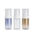 OEM 50ml Cosmetic Packaging Blue Gold Transparent Custom Printed Lotion Bottles