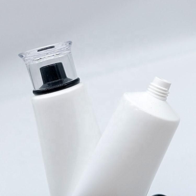 Cosmetic Plastic Tube with Acrylic Cover Facial Cleanser Tube