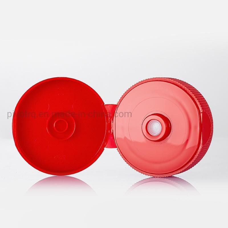 38 400 53mm Flip Lid PP Cap with Silicon Valve Control Lid