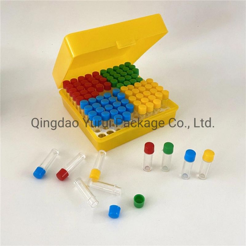 China Supply Pet Tiny Different Colorful Lid Plastic Bottle with Retail Box