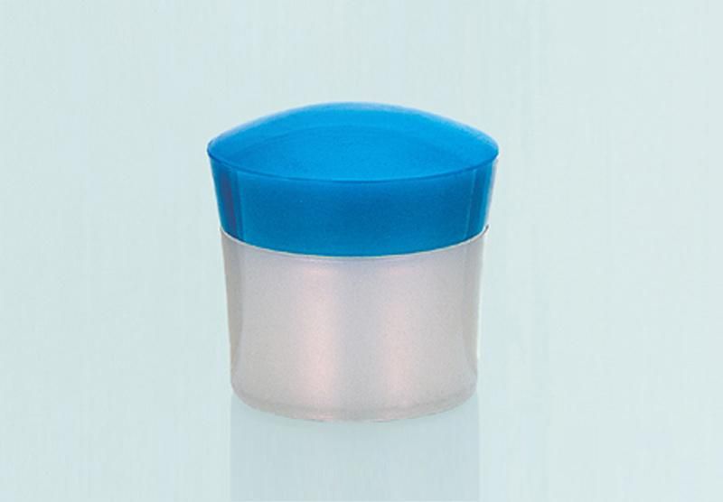 20g Empty Plastic Jar with Blue Lid for Skin Care