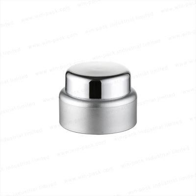 Round Silver Glass Cream Jar for Cosmetic Packaging 30g 50g