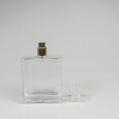 Empty Thick Bottom Perfume Spray Bottle with Shiny Clear Cap
