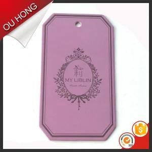 Newly Cute Girls Clothing Custom Design Pink Paper Hang Tag