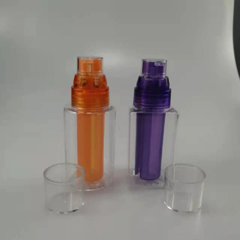 Double Tube Pet Bottle Press Lotion Bottle Creative Packaging Material