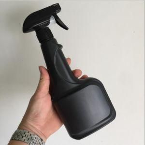 500ml HDPE Plastic Matt Black Flat Shape Car Detailing Trigger Spray Bottle