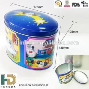 High Quality Printed Christmas Tin Can