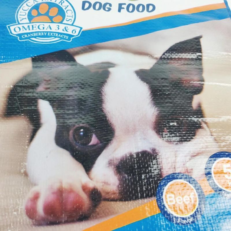 Top Resealable Plastic BOPP Packaging Bag Pet Feed Animal Food Bag