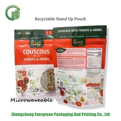 Stand up Pouch Organic Dried Fruit Snacks Easy Opening Zipper Bag Recyclabel Food Packaging Bag